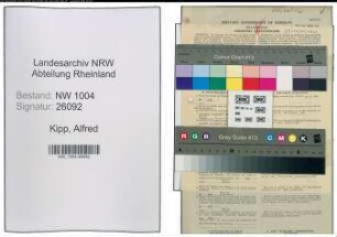 Entnazifizierung Alfred Kipp , geb. 11.02.1876 (Rechtsanwalt)
