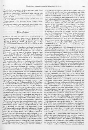 737-739 [Rezension] Reallexikon für Antike und Christentum ; Bd. 14, Lfg. 102-112