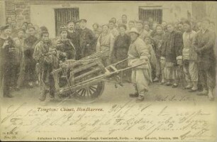 Tsingtau: Chines. Handkarren.