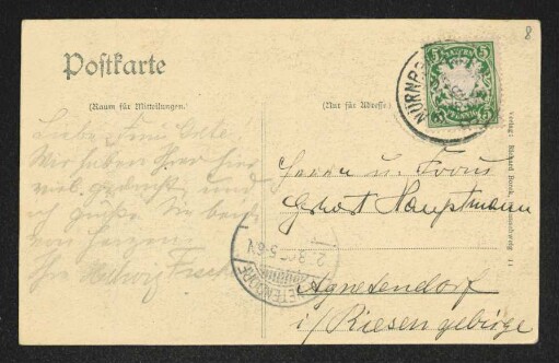 Brief von Hedwig Fischer und Samuel Fischer an Margarete Hauptmann und Gerhart Hauptmann