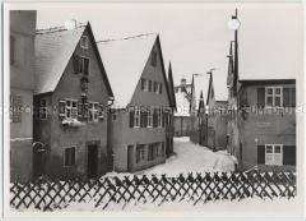 Winterlandschaft, Dinkelsbühl, Hintere Priestergasse