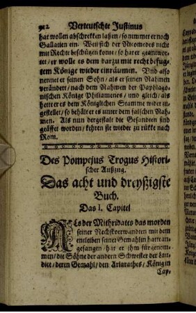 Das acht und dreyßigste Buch.