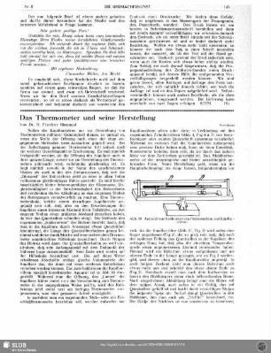 Das Thermometer und seine Herstellung (Fortsetzung)