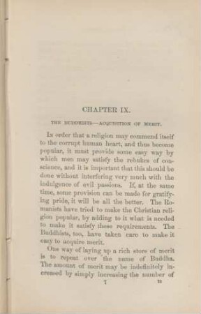 Chapter IX. The Buddhists - Acquisition of Merit.