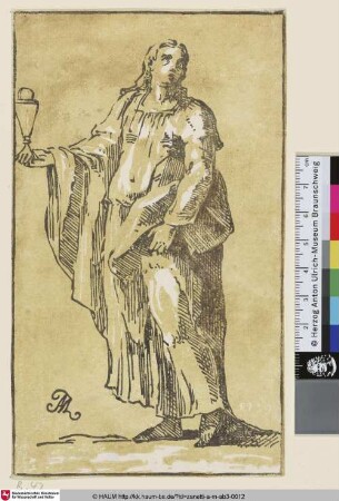 [St. Jean l'évangéliste marchant; St. John the Evangelist; Hl. Johannes der Evangelist]