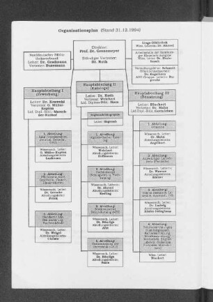 Organisationsplan (Stand 31.12.1994)