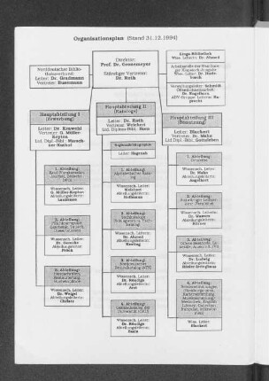 Organisationsplan (Stand 31.12.1994)