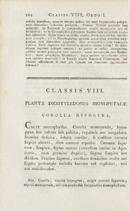Classis VIII.