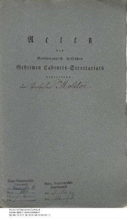 Molitor, [Franz Joseph], Professor Dr. in Frankfurt
