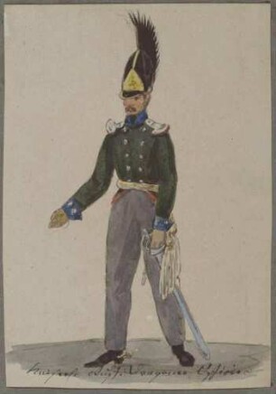 Kaiserlich russischer Dragoner-Offizier, 1813/14