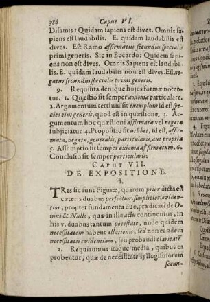 Caput VII. De Expositione.