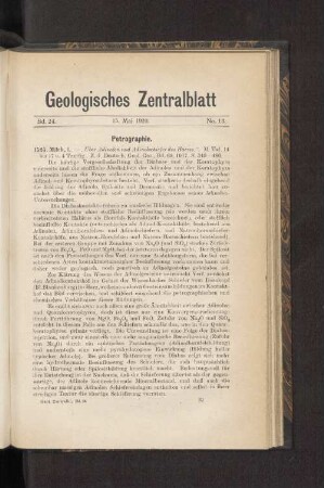 15. Mai 1920. No. 13.