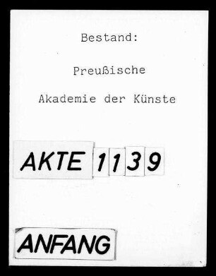 Meisterschule für musikalische Komposition Professor Hans Pfitzner