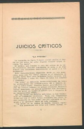 Juicios críticos
