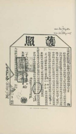 My Chinese passport