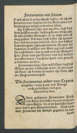 Wie Fortunatus wider von Cypern wegfuhr/ mehr Land und Königreich zu besehen/ und gen Alexandria kam.
