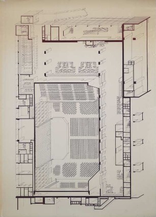 Stadthalle an der Fischerstraße, isometrische Darstellung