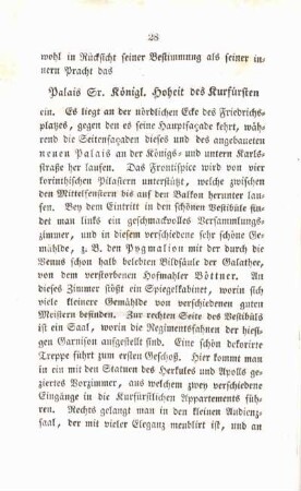 Palais Sr. Königl. Hoheit des Kurfürsten