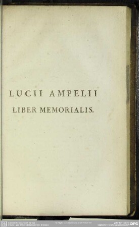 L. Ampelii liber memorialis