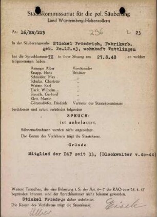 Stickel, Friedrich