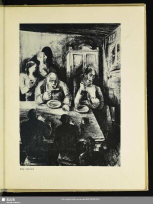 Die Suppe : Illustration zu "Germinal" von Emile Zola