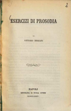 Esercizi di prosodia
