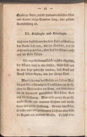 III. Erhängte und Erwürgte