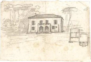 Hildebrand, Adolf von; Forte dei Marmi (Italien); Ferienhaus Hildebrand - Grundriss, Perspektive