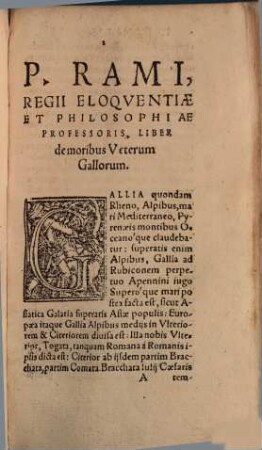 Liber de Moribus veterum Gallorum
