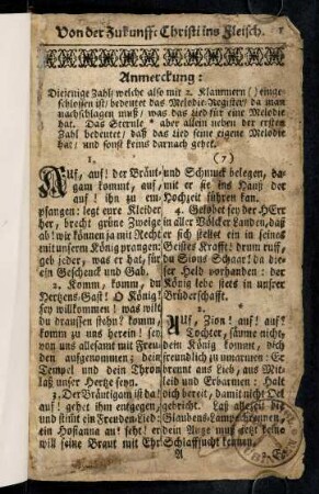1-12, Von der Zukunfft Christi ins Fleisch (§ 1 - 11)