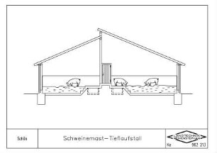 Schweinemast - Tieflaufstall
