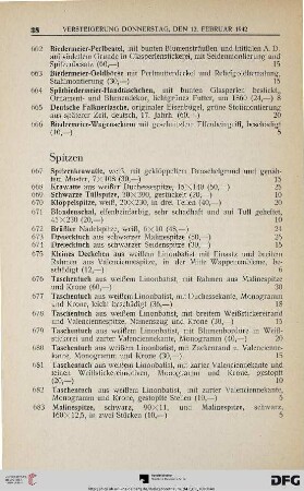 Spitzen (Nr. 667-683)