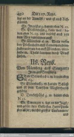118. Reys. Von Nürnberg auff Stutgart: Item gen Straßburg