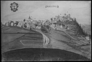 Ansicht von Frauenstein : Ansicht von Frauenstein. Malerei (1701/1750)