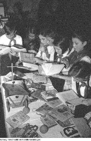 Kindergarten der Landespolizei, Weihnachtsfeier, Dezember 1950