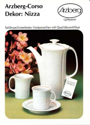 Produktprospekt "Arzberg-Corso / Dekor: Nizza"