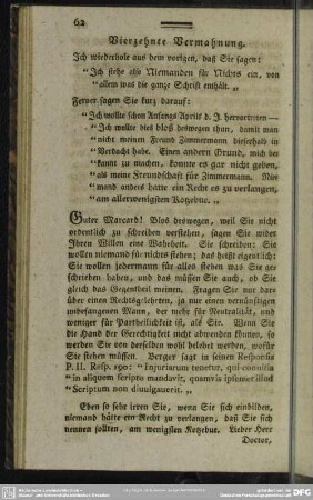 Vierzehnte Vermahnung