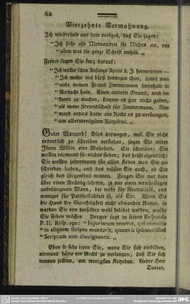 Vierzehnte Vermahnung