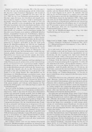 494-495 [Rezension] Voigt, Gottfried, Licht - Liebe - Leben