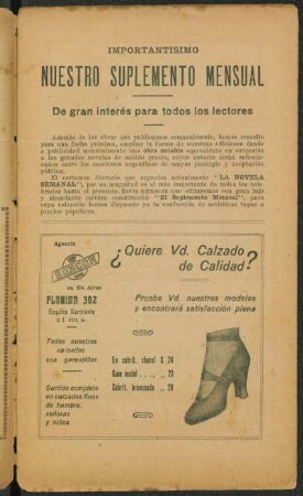 Nuestro suplemento mensual