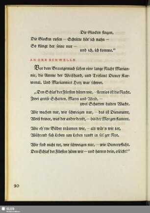 An der Schwelle