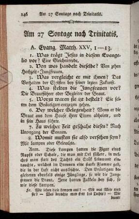 Am 27 Sontage nach Trinitatis.