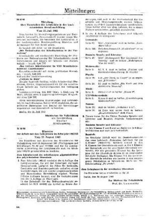 Hinweise zur Arbeit mit den Lehrplänen im Schuljahr 1962/63 : 88/62 vom 22. August 1962 ; [Mitteilungen]