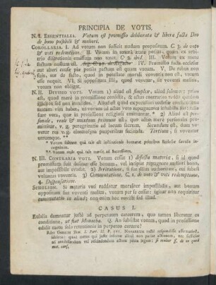 Principia De Votis