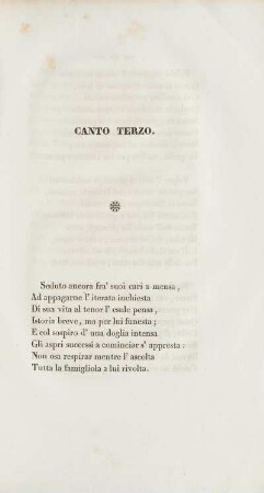 Canto Terzo