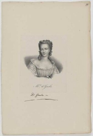 Bildnis der Stéphanie Félicité de Genlis