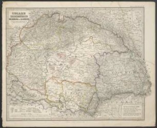 Ungarn, Siebenbürgen, Woiwodina und Slavonien [Hand-Atlas über alle Theile der Erde nach dem neuesten Zustande und über das Weltgebäude]