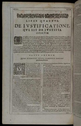 Liber Quartus, De Iustificatione, Qui Est De Iustitia Operum.