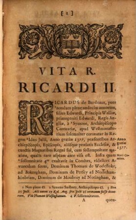 Historia vitae et regni Ricardi II. ... Angliae regis