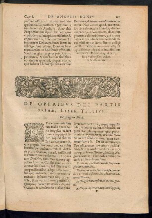 De Operibus Dei Partis Primae, Liber Tertius.